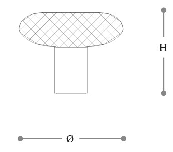 Dimensiones de la Lámpara de Mesa Cicla Incanto Italamp
